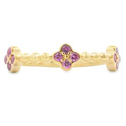 Gems By GiGi - Pink Sapphire Stacking Band Ring