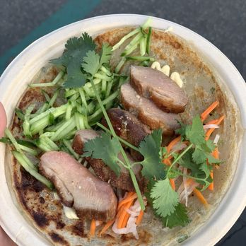 626 Night Market OC - Roasted Duck "Banh Mi" wrap - Street Vendors Near Me - Costa Mesa, California 626 Night Market OC - Roasted Duck "Banh Mi" wrap - Street Vendors Near Me - Costa Mesa, California
