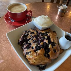 Honeycomb Tearoom - Heavenly, blueberry, pancakes, and Americano