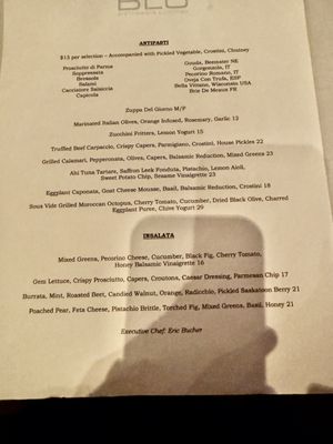 Menu photo 4 Blu Ristorante Toronto, ON Menu photo 4 Blu Ristorante Toronto, ON