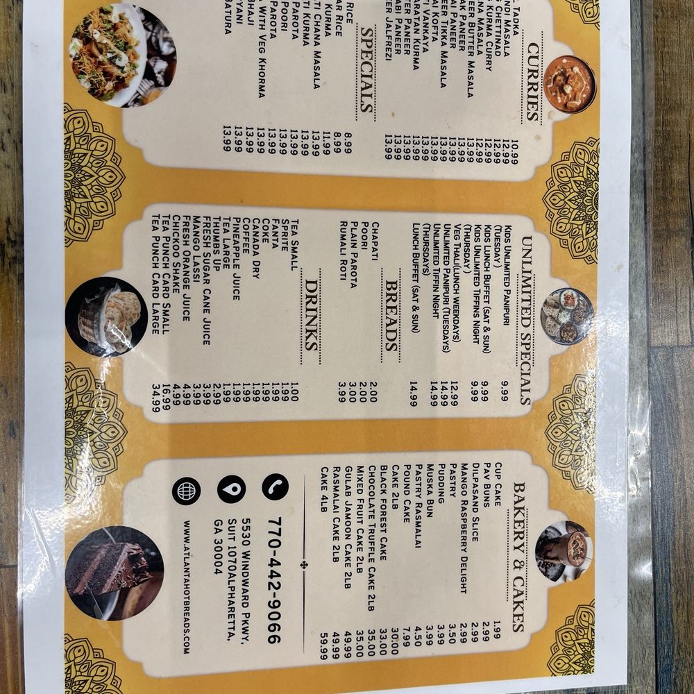 Hot Breads - Menu - Indian Near Me - Alpharetta, Georgia Hot Breads - Menu - Indian Near Me - Alpharetta, Georgia