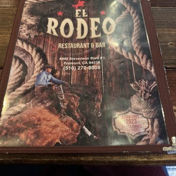El Rodeo - Menu - Tex-Mex Near Me - Fremont, California
