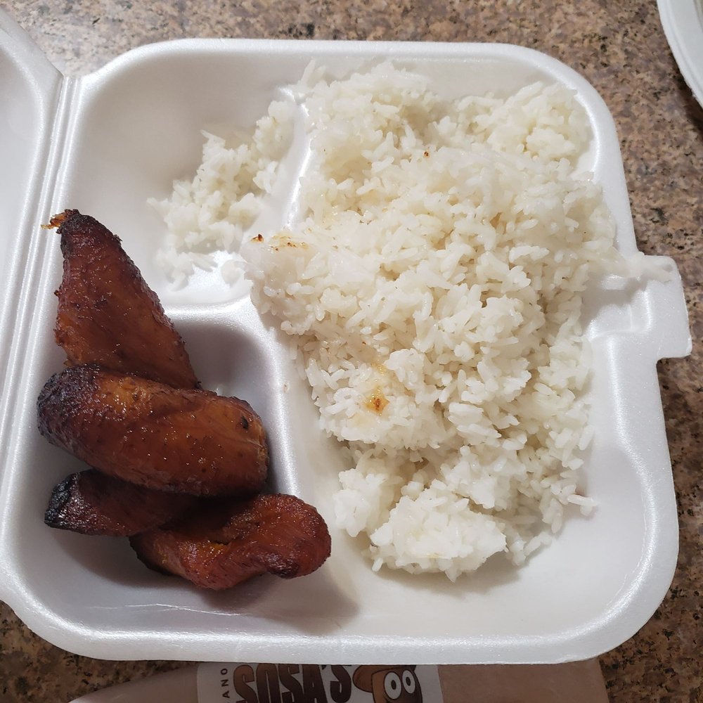 Mesa's BBQ - a tray of rice and bacon - Barbeque Near Me - Hialeah, Florida Mesa's BBQ - a tray of rice and bacon - Barbeque Near Me - Hialeah, Florida