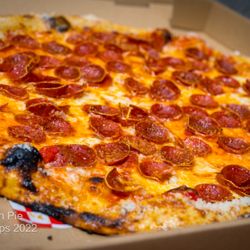 Paladin Pie - Pepperoni Pie
House-made red sauce, shredded mozzarella, parmesan, and Ezzo pepperoni.