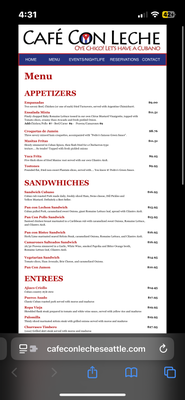 Menu photo 3 Cafe Con Leche Seattle, WA Menu photo 3 Cafe Con Leche Seattle, WA