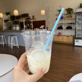 Singing Sun Coffee - Oat milk lavender iced tea - Coffee & Tea Near Me - Ventura, California