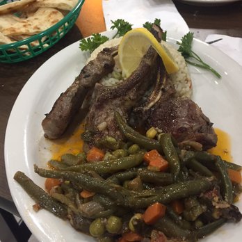 Athena Grill - This is the lamb chops platter. The meat was tender, perfectly done, and ample. The green beans were a bit softer than I like. - Greek Near Me - Washington, DC, District of Columbia