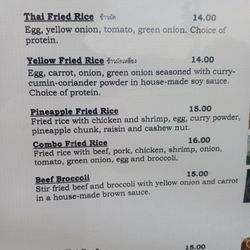 Natta's Thai Food - Menu photo 3
