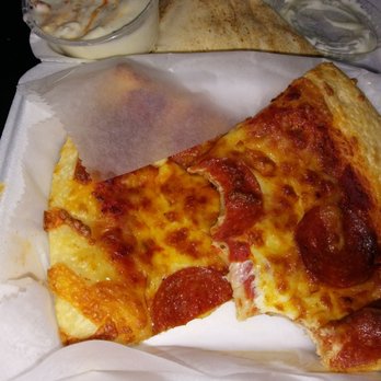 Boomer's Pizza Sub & Deli - Usually my single slice pizza is cold and old, but mmmm this must of been freshly cooked. Yummm. - Sandwiches Near Me - Worcester, Massachusetts