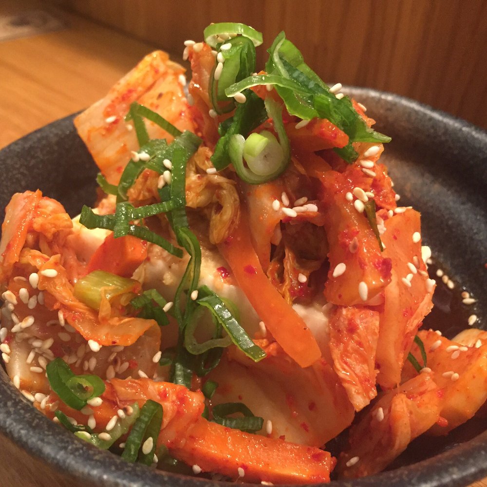Grasshopper - Delicious cold tofu with kimchi - Ramen Near Me - Barcelona, B