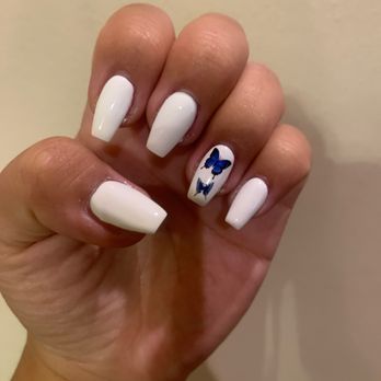 Today Nails and Spa - Coffin shaped acrylics - Nail Salons Near Me - Hesperia, California