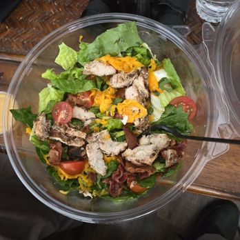 Main Dish Salad - Cobb Salad with jerk chicken - Salad Near Me - Fort Worth, Texas Main Dish Salad - Cobb Salad with jerk chicken - Salad Near Me - Fort Worth, Texas