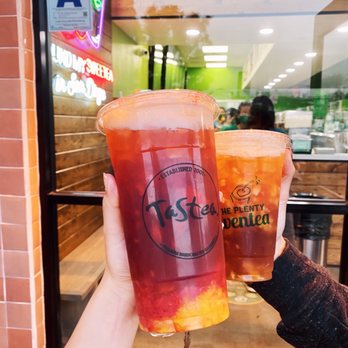 Tastea - peach me sweetea and lychee peachee (ma faves) - Bubble Tea Near Me - San Diego, California Tastea - peach me sweetea and lychee peachee (ma faves) - Bubble Tea Near Me - San Diego, California
