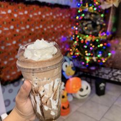 Melting Cone - Rocky Road Iced Coffee