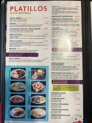 Menu photo 1 Culturas Hidalgo & Oaxaca Restaurant Salinas, CA