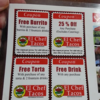 El Chef Tacos - Buy a burrito and 2 drinks and get a second burrito for free! Lunch for 2 around $10! - Mexican Near Me - Westminster, California El Chef Tacos - Buy a burrito and 2 drinks and get a second burrito for free! Lunch for 2 around $10! - Mexican Near Me - Westminster, California
