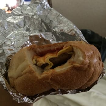 Dino's Coffee Shop - Sandwich of sausage, eggs & cheese! - Food Trucks Near Me - New York, New York