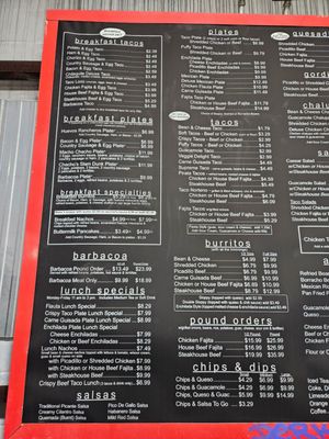 Menu photo 2 Chacho's San Antonio, TX
