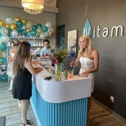 IVitamin - The front desk when you first come in.