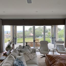 Roman shades with drapes Roman shades with drapes