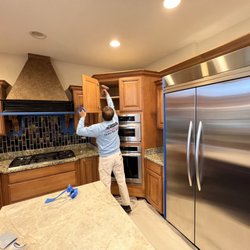 Prestige Painting and Decorating - 123painting.com Kitchen cabinets project!