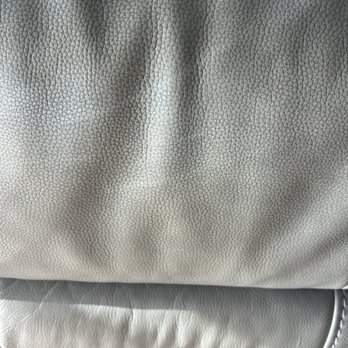 Leather Repair OC - Before - footrest - Furniture Repair Near Me