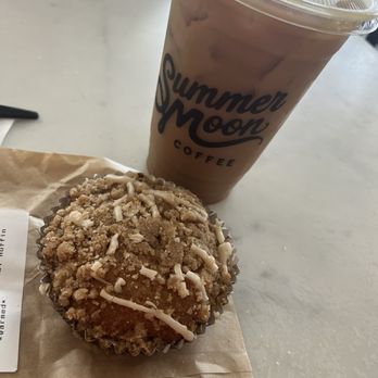 Summer Moon Coffee - Seasonal Gluten Friendly Apple Strudel Muffin and Cold Brew with OatMilk - Coffee & Tea Near Me - Oklahoma City, Oklahoma Summer Moon Coffee - Seasonal Gluten Friendly Apple Strudel Muffin and Cold Brew with OatMilk - Coffee & Tea Near Me - Oklahoma City, Oklahoma