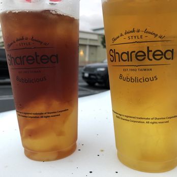 Sharetea - Pineapple black / green tea, but no pineapple fruit crumbs/jam in it. Taste like regular black & green tea. Not worth the price. - Bubble Tea Near Me - Santa Ana, California