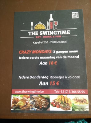 Menu photo 2 The Swingtime Zoersel, VAN