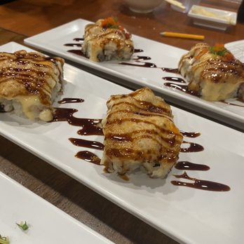 Sushi Asahi - Diablo and baked scallop rolls - Sushi Bars Near Me - Riverside, California