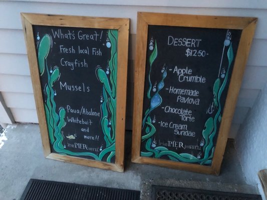 Menu photo 2 Pier Hotel Kaikoura, CAN Menu photo 2 Pier Hotel Kaikoura, CAN