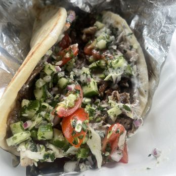 Ela Greek Eats - Shredded Lamb Gyro Sandwich - Greek Near Me - Venice, California Ela Greek Eats - Shredded Lamb Gyro Sandwich - Greek Near Me - Venice, California