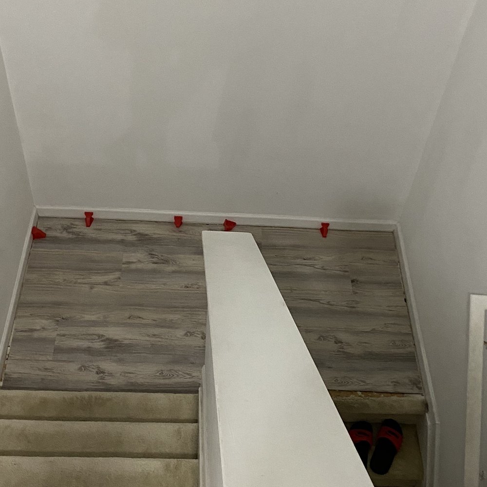 We Clean Carpet - Stairwell having carpets replaced smell is still there with fans and dehumidifiers - Carpet Cleaning Near Me