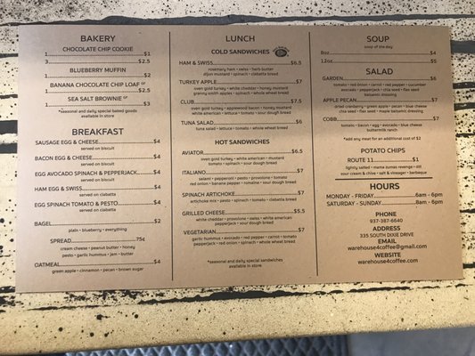 Menu photo 4 Warehouse 4 Coffee - Vandalia Vandalia, OH