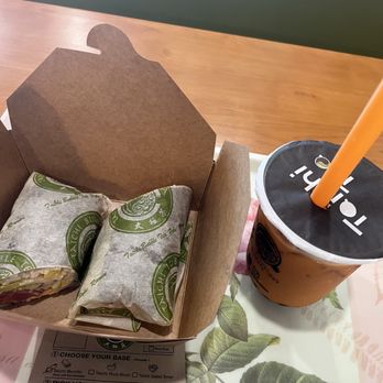 Taichi Bubble Tea - Build your own "sushi burrito" and a small Thai tea with boba - Bubble Tea Near Me - Frederick, Maryland