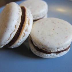 Macarons By June - Our chocolate macarons with no artificial coloring!  You can order any flavor without coloring just let us know!