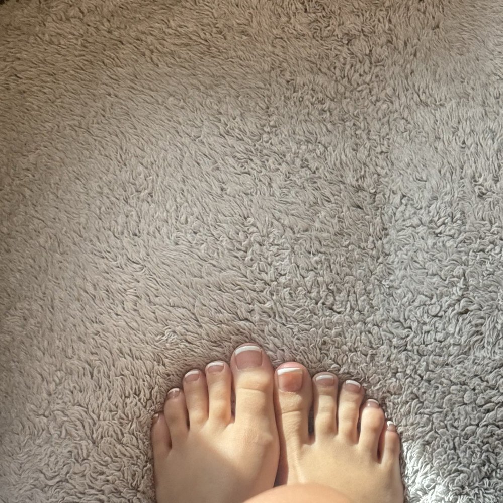french tip pedi french tip pedi