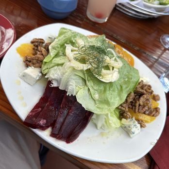 Nepenthe - Beet salad (very good and I could've eaten 2 plates) - New American Near Me - Big Sur, California