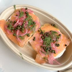 Forage Market - Open face lox bagel