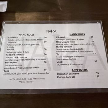 Nara - HH menu 8/2026 - Japanese Near Me - San Francisco, California Nara - HH menu 8/2026 - Japanese Near Me - San Francisco, California