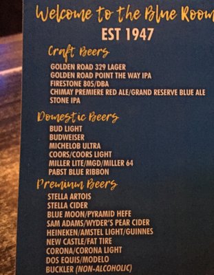 Menu photo 3 The Blue Room Burbank, CA Menu photo 3 The Blue Room Burbank, CA