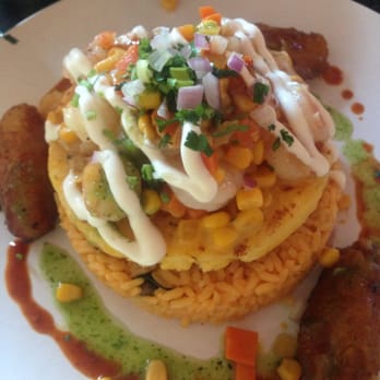 Rubamba Restaurant - Shrimp arepa - delicious but will definitely make you sleepy after lunch. - Latin American Near Me - New Haven, Connecticut Rubamba Restaurant - Shrimp arepa - delicious but will definitely make you sleepy after lunch. - Latin American Near Me - New Haven, Connecticut
