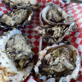 Friday's Crabhouse - Grilled oysters - weren't very good when we ordered them, snotty texture and fishy flavor - Seafood Near Me - Friday Harbor, Washington
