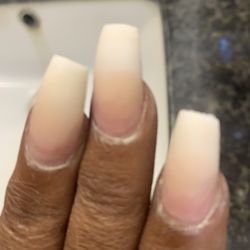 Pink & white ombré! NO!