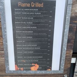 Bangin Burgers - Menu
