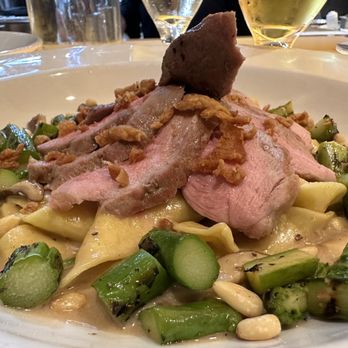 Frasers Gourmet Hideaway - Duck breast pasta - I don't remember the name! - New American Near Me - Oak Harbor, Washington Frasers Gourmet Hideaway - Duck breast pasta - I don't remember the name! - New American Near Me - Oak Harbor, Washington