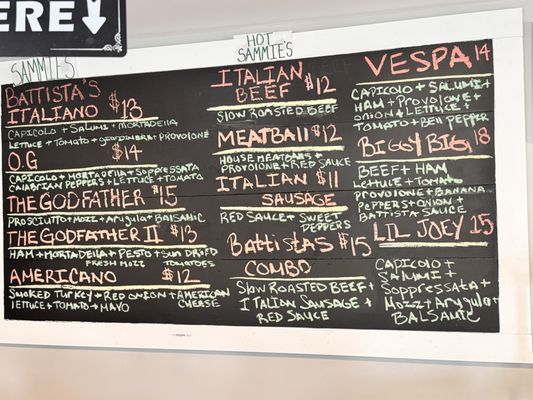 Menu photo 1 Battistas Cedar Lake, IN