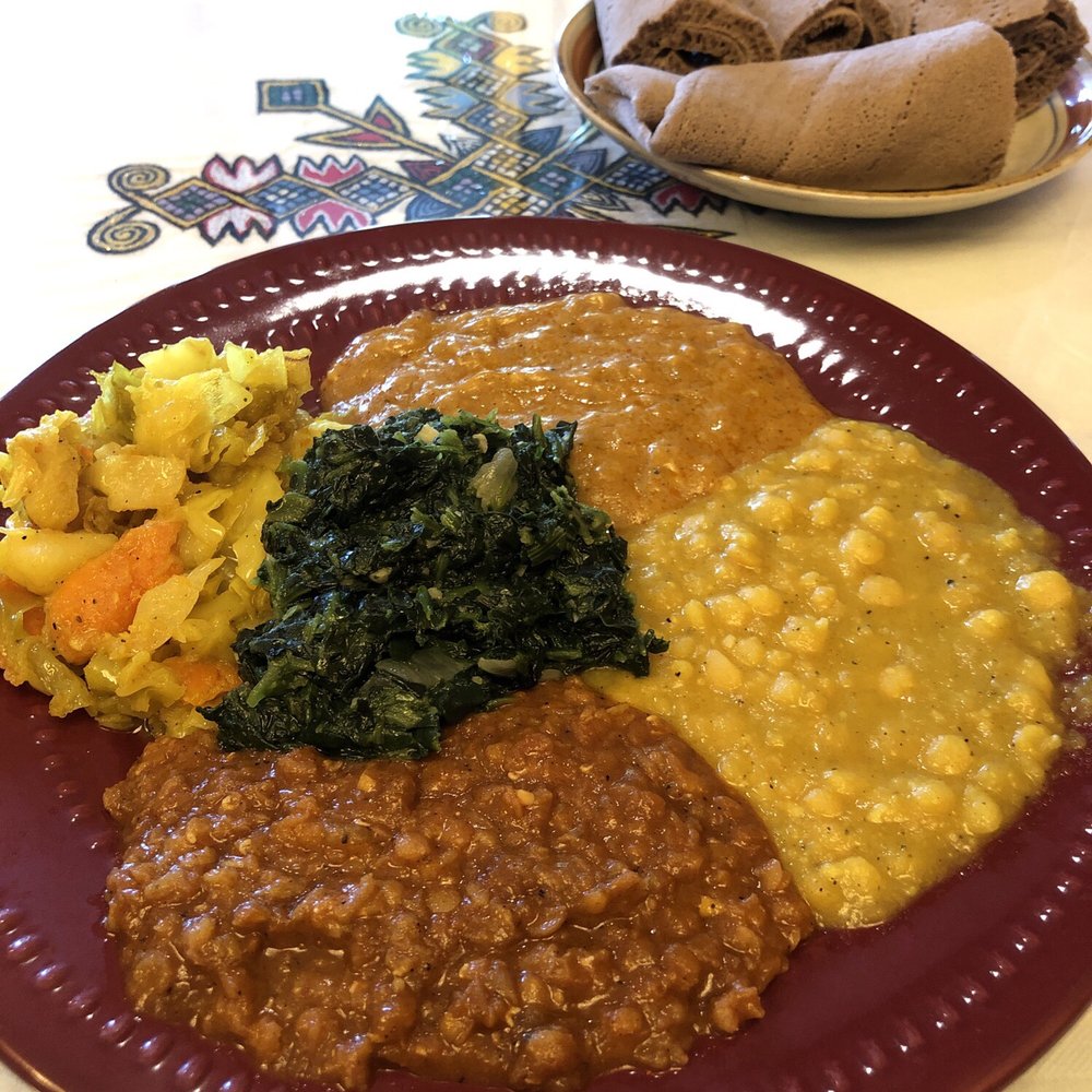 Fassil Ethiopian Restaurant - The veggie combo all vegan, entirely delicious. - Ethiopian Near Me - Vancouver, British Columbia Fassil Ethiopian Restaurant - The veggie combo all vegan, entirely delicious. - Ethiopian Near Me - Vancouver, British Columbia