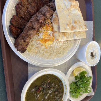 Shiraz Shish Kabob - 1+1 Plus 3 Sultan's Platter 18. Ghormeh Sabzi Mast-o-Musir - Middle Eastern Near Me - College Station, Texas Shiraz Shish Kabob - 1+1 Plus 3 Sultan's Platter 18. Ghormeh Sabzi Mast-o-Musir - Middle Eastern Near Me - College Station, Texas