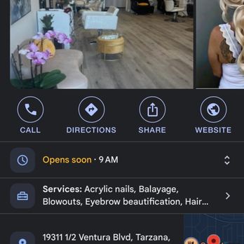 Asal Hair Studio - Says it's open at 9 - Hair Salons Near Me - Tarzana, California